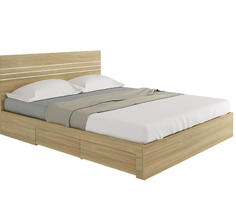 Giường gỗ công nghiệp MDF rộng 160cm 