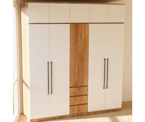 Tủ 5 cánh cao gỗ công nghiệp đẹp 