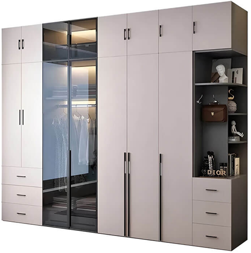 Tủ quần áo cánh kính cường lực đẹp hiện đại
